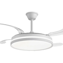 Ver imagem 1 de Ventilador de Teto com Led Multicor e Controle – Modelo Retrátil Premium Branco