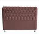 Ver imagem 1 de Cabeceira de Cama Box Londres Casal Queen 160 Cm Suede Botão de Strass Rosê do Lar Móveis e Decoraçã