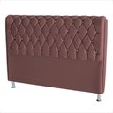 Ver imagem 2 de Cabeceira de Cama Box Londres Casal Queen 160 Cm Suede Botão de Strass Rosê do Lar Móveis e Decoraçã