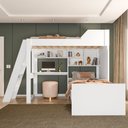 Ver imagem 3 de Beliche Multifuncional Solteiro com Escrivaninha Vivace Branco