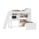 Ver imagem 1 de Beliche Multifuncional Solteiro com Escrivaninha Vivace Branco