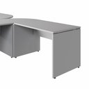 Ver imagem 7 de Espaço de Trabalho em L P/ 2 Pessoas 120cm Pés Painel F5 Cor:cinza