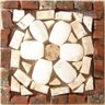 Tozetto Mosaico Fiore - 13x13cm - 1