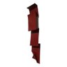 Decoração Escultura de Parede em Metal Casa Exclusivo no Brasil Home Decor Vermelho - 1