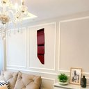 Ver imagem 2 de Decoração Escultura de Parede em Metal Casa Exclusivo no Brasil Home Decor Vermelho