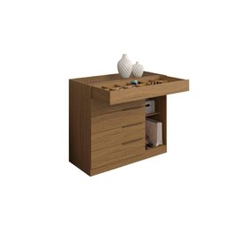 Cômoda com Porta Jóias Mostrador de Vidro Sevilha 1 Porta 5 Gavetas Atacama - Aramoveis - 3