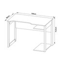 Ver imagem 3 de Mesa Escrivaninha Gamer Computador 105 Cm Tecno Mobili Preto