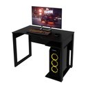 Ver imagem 6 de Mesa Escrivaninha Gamer Computador 105 Cm Tecno Mobili Preto
