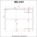 Ver imagem 2 de Mesa Escrivaninha Gamer Computador 105 Cm Tecno Mobili Preto