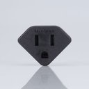 Ver imagem 4 de 40 Adaptador Tomada Americana Brasileira 3 Pinos 10a Preto Margirius