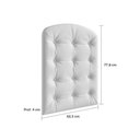 Ver imagem 2 de Kit Capitonê Peroba P/ Berço Elô Corino Branco Mdf 2 Peças