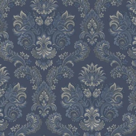 Papel de Parede Thema Damask Azul 28829