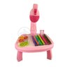 Projetor para Desenho Infantil Mesa Pintura Girafa Rosa - 1
