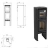 Calefator Lyon Dupla Combustão com Forno 1290GF Metávila - 4