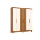Ver imagem 2 de Guarda Roupa Casal B367 6 Pts 3 Gavs Cinamomo/Off White Henn