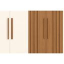 Ver imagem 4 de Guarda Roupa Casal B367 6 Pts 3 Gavs Cinamomo/Off White Henn
