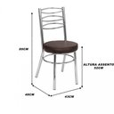 Ver imagem 2 de Kit 2 Cadeiras Jantar Debrum Treparoni Marrom