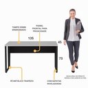 Ver imagem 3 de Escrivaninha Mesa de Escritório 135cm Multimóveis CR25328