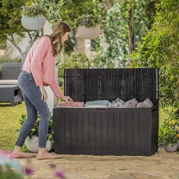Caixa Baú Organizador Multiuso Grande 270 Litros Keter - 5