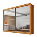 Ver imagem 2 de Guarda Roupa Casal 2 Portas de Correr 4 Gavetas Verona Plus - Mademarcs