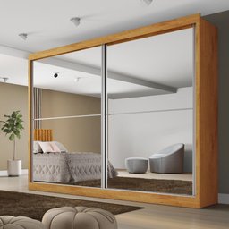 Guarda Roupa Verona Plus 2 Portas Espelho Mdf - Mademarcs - 1