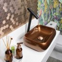 Ver imagem 4 de Válvula Click Rose Gold Pop Up para Cubas e Pias Banheiro Emma Decor