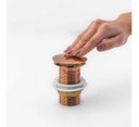 Ver imagem 2 de Válvula Click Rose Gold Pop Up para Cubas e Pias Banheiro Emma Decor