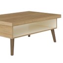Ver imagem 4 de Mesa de Centro Lucca Artely - Off White com Carvalho