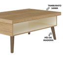 Ver imagem 6 de Mesa de Centro Lucca Artely - Off White com Carvalho