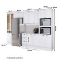 Ver imagem 5 de Cozinha Milla Mood One 14 Portas 3 Gavetas MDF 340cm Branco Móveis Carraro
