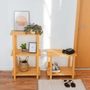 Ver imagem 2 de Estante Laguna 3 prat 95Ax60Lx42P em Madeira Cubomob MEL