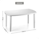 Ver imagem 2 de Mesa Plástica Retangular Grande Pé Desmontável