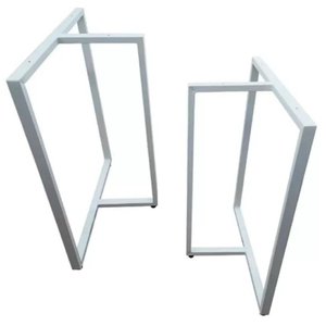 Pes de Mesa Estilo Industrial Modelo T 75x60cm Kit C/2un - Branco