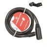 CADEADO TRAVA BIKE CICLO BICICLETA COM CHAVES 1 METRO X 12MM:Preto - 3