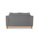 Ver imagem 5 de Sofá Namoradeira Viena 02 Lugares Com Almofadas Decorativa Suede Cinza - Madeira Prima Deccor