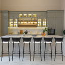 Ver imagem 2 de Kit 6 Cadeiras Alta 80cm para Balcão Ilha Bancada Área Gourmet Bar Piscina Banqueta Itagold