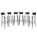 Ver imagem 1 de Kit 6 Cadeiras Alta 80cm para Balcão Ilha Bancada Área Gourmet Bar Piscina Banqueta Itagold