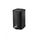 Ver imagem 1 de Lixeira Aço Carbono Pedal Balde Frame 12l Brinox Preto Brinox