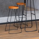 Ver imagem 3 de Kit 8 Banquetas Alta Astra Base Metálica - Pallazio