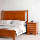 Ver imagem 2 de Kit 2 Mesa de Cabeceira Cecília 4 Gavetas Madeira Maciça