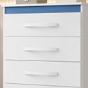 Ver imagem 4 de Cômoda Sapateira 5 Gavetas Luton - Branco Brilho - Édecasamóveis