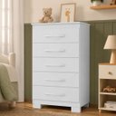 Ver imagem 1 de Cômoda Sapateira 5 Gavetas Luton - Branco Brilho - Édecasamóveis