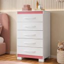 Ver mais imagens de Cômoda Sapateira 5 Gavetas Luton - Branco Brilho - Édecasamóveis