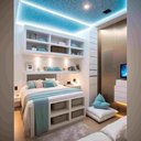 Ver imagem 4 de Kit Original Fibra Ótica Estrelado Branco 80 Pontos Teto