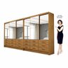 Closet Sevilha 6 Portas Casal Duplo Premium 18 Gavetas Carioca Moveis - 4