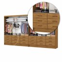 Ver imagem 6 de Closet Sevilha 6 Portas Casal Duplo Premium 18 Gavetas Carioca Moveis
