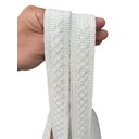 Ver imagem 5 de Bolsa Retangular em Algodão com Macramê / Cru com Listra Marrom