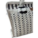 Ver imagem 3 de Bolsa Retangular em Algodão com Macramê / Cru com Listra Marrom