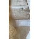 Ver imagem 4 de Bolsa Retangular em Algodão com Macramê / Cru com Listra Marrom