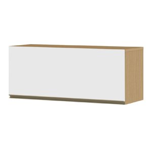 Armário Aéreo Geladeira de Cozinha e Lavanderia Módulo Suspenso 0,69m Clara Atacama / Off White